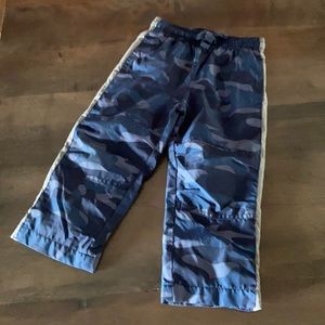 Boys blue and gray camo pants
